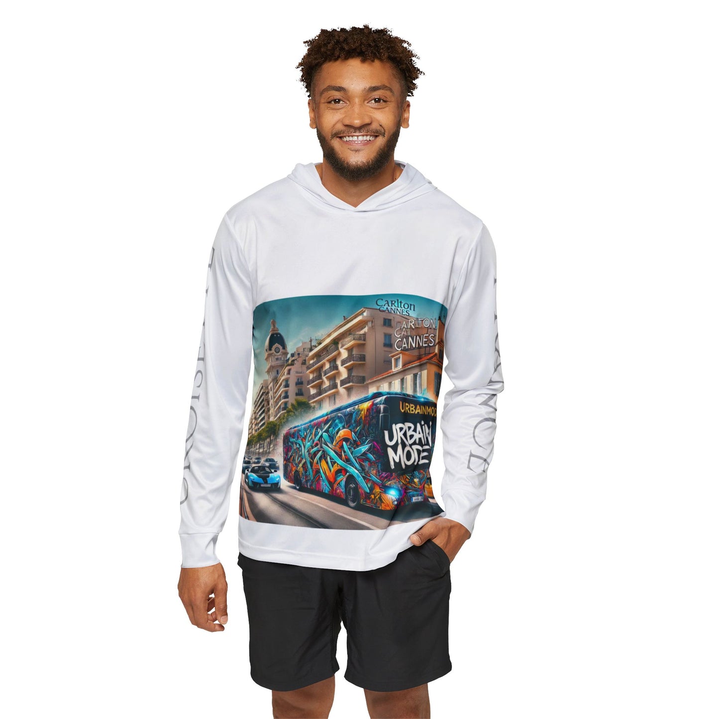 Bus - Cannes - France - Men's Sports Warmup Hoodie (AOP)