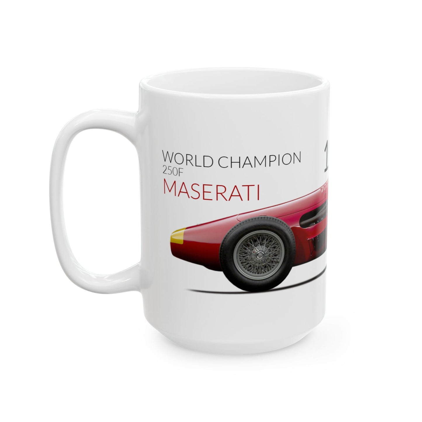 F1 GP Legends 1957 Fangio Maserati Ceramic Mug, (11oz, 15oz)