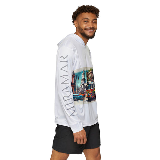 Bus - Havana - Cuba - Men's Sports Warmup Hoodie (AOP)