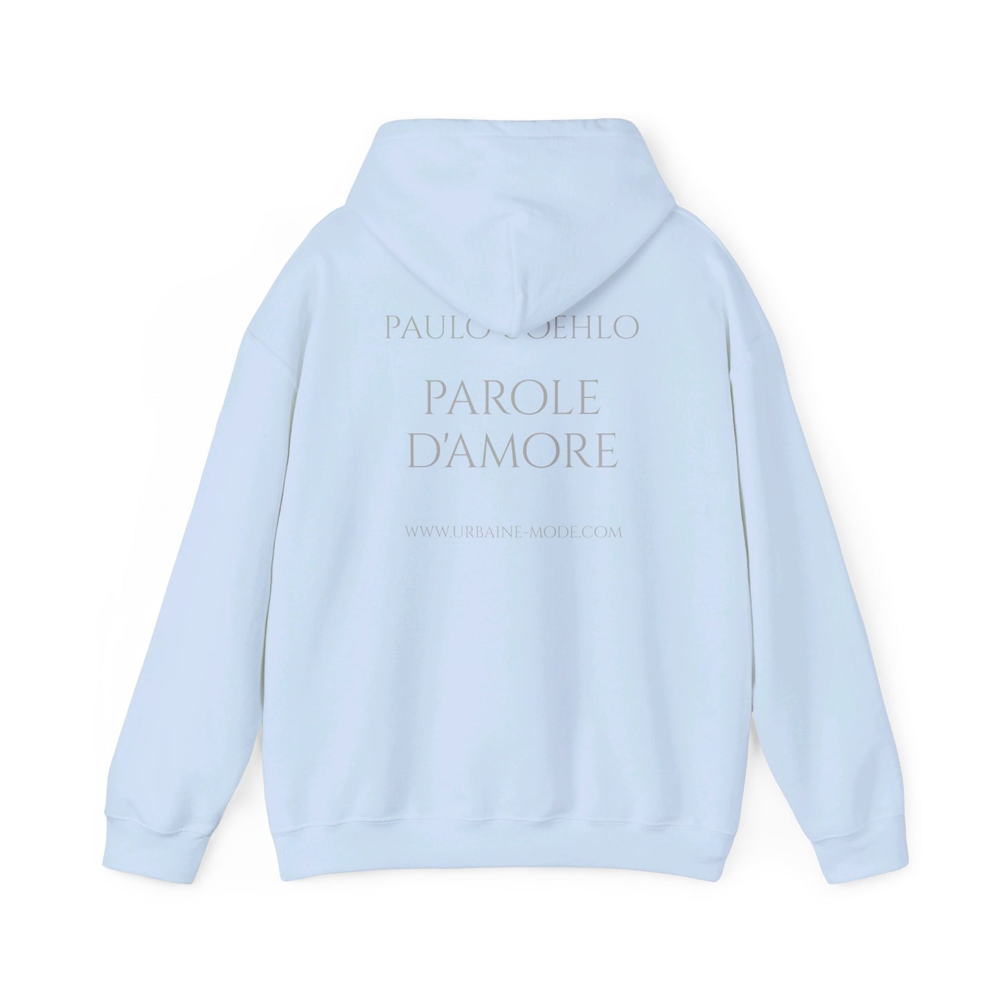 Paulo Coehlo - Hooded Sweatshirt - Eu te amo porque todo o universo conspirou pra que eu chagasse até você - Unisex Heavy Blend™