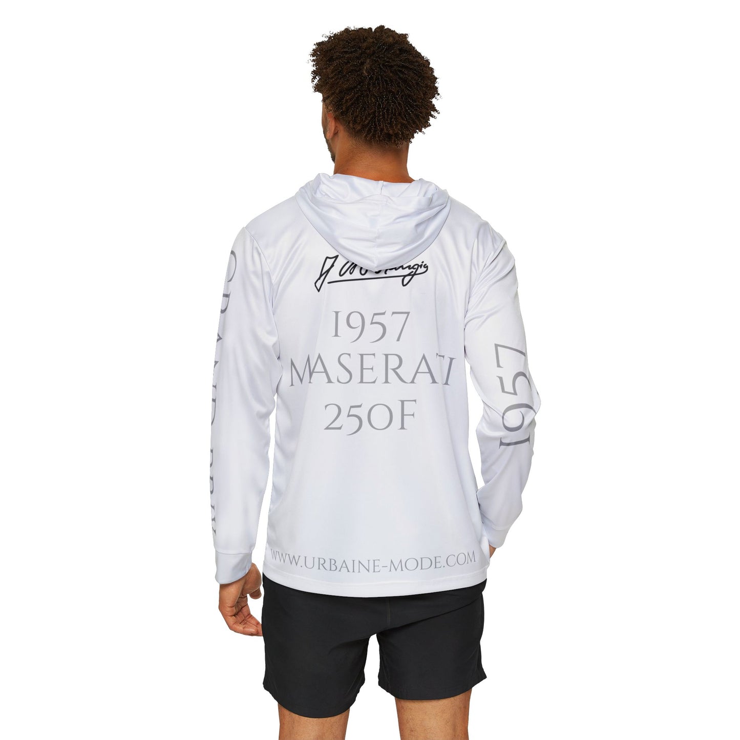 Legend GP - 1957 Havana - Cuba - J.M. Fangio - Men's Sports Warmup Hoodie (AOP)