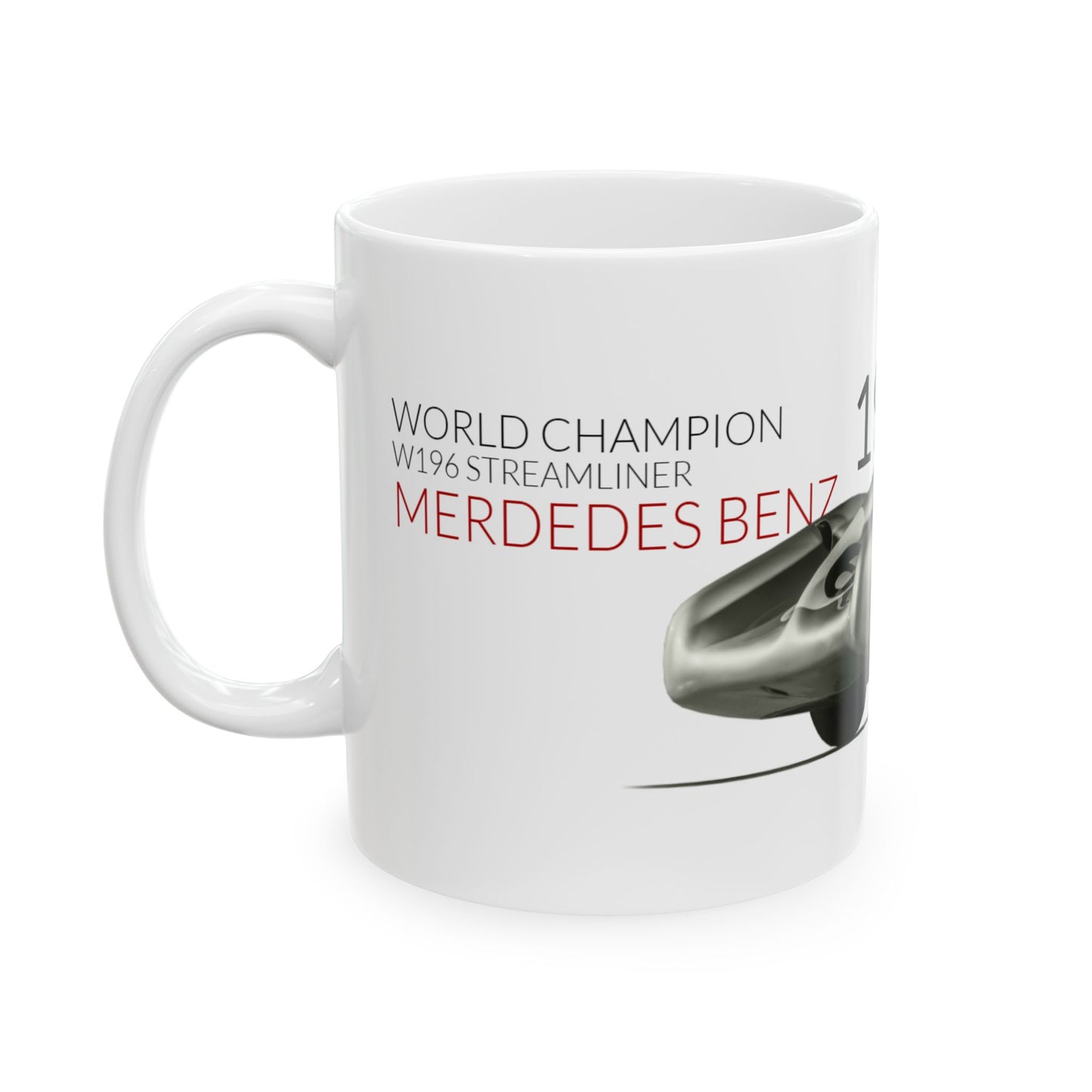 F1 GP Legends 1954 Fangio Mercedes Benz Ceramic Mug, (11oz, 15oz)