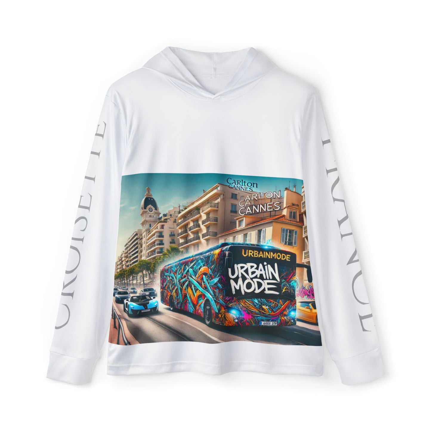 Bus - Cannes - France - Men's Sports Warmup Hoodie (AOP)