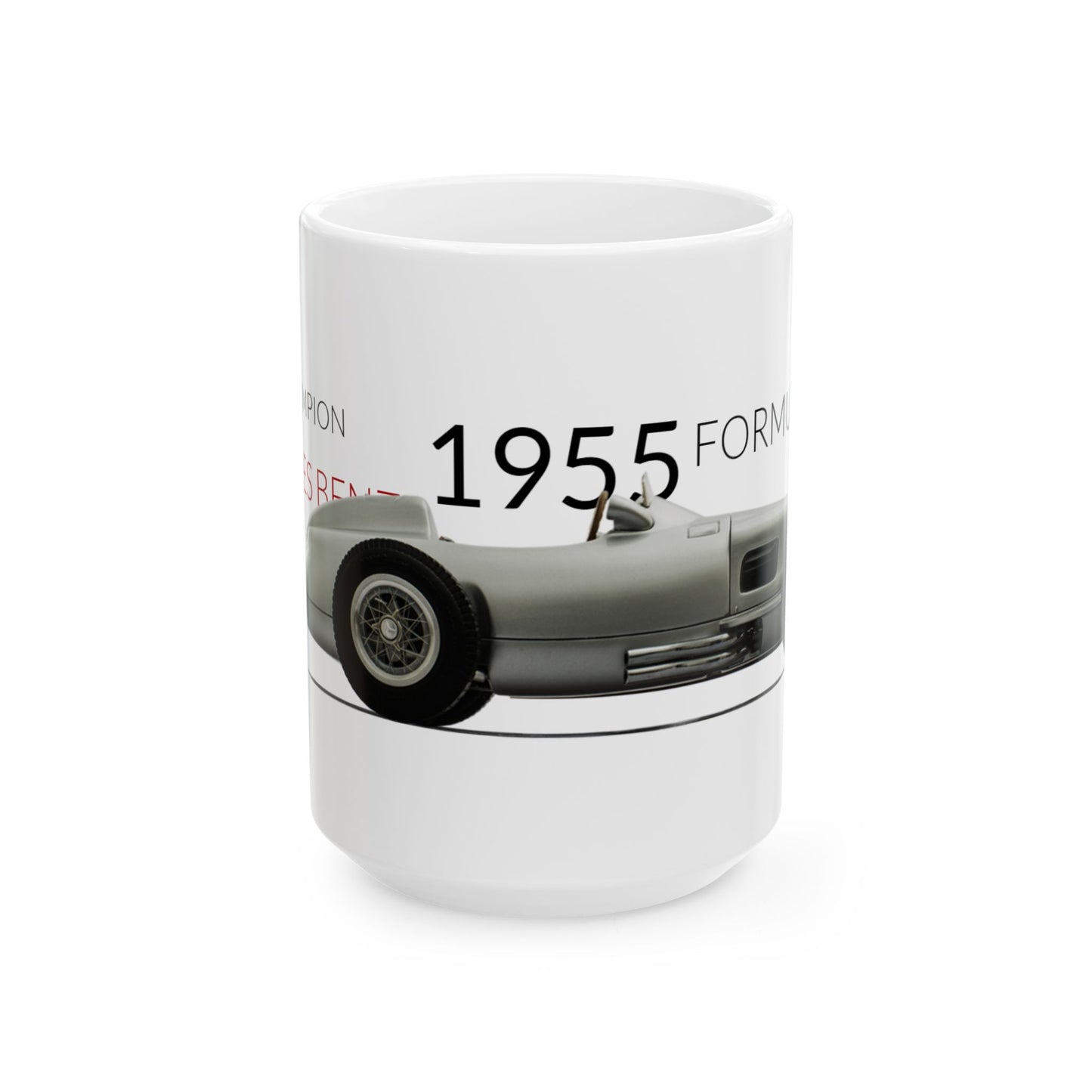 F1 GP Legends 1955 Fangio Mercedes Benz Ceramic Mug, (11oz, 15oz)