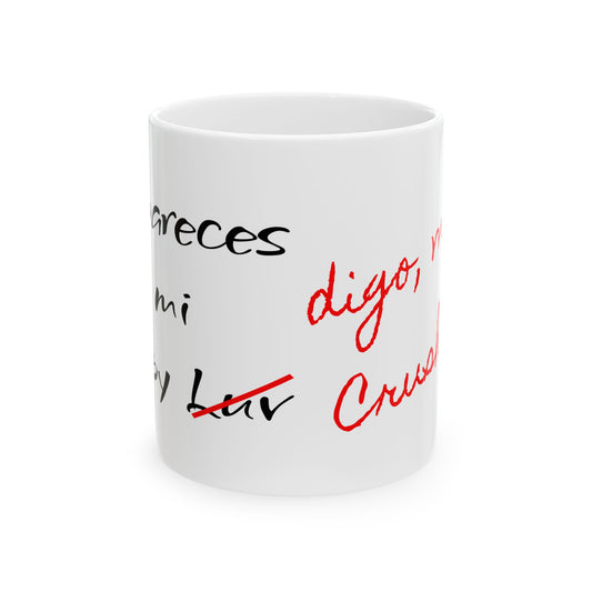 Ceramic Mug — "A Mi Puppy Luv" Minimalist Spanish Dog Lover Coffee Cup (11oz, 15oz)
