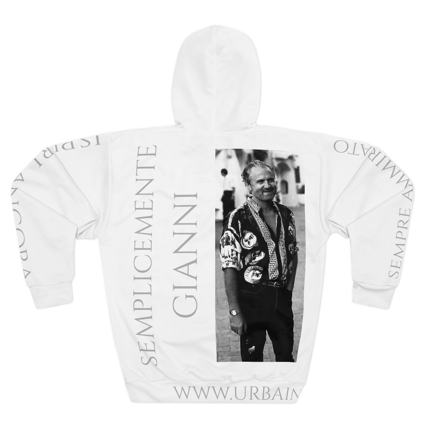 Legends - Semplicemente Gianni - B&W - Unisex Pullover Hoodie (AOP)