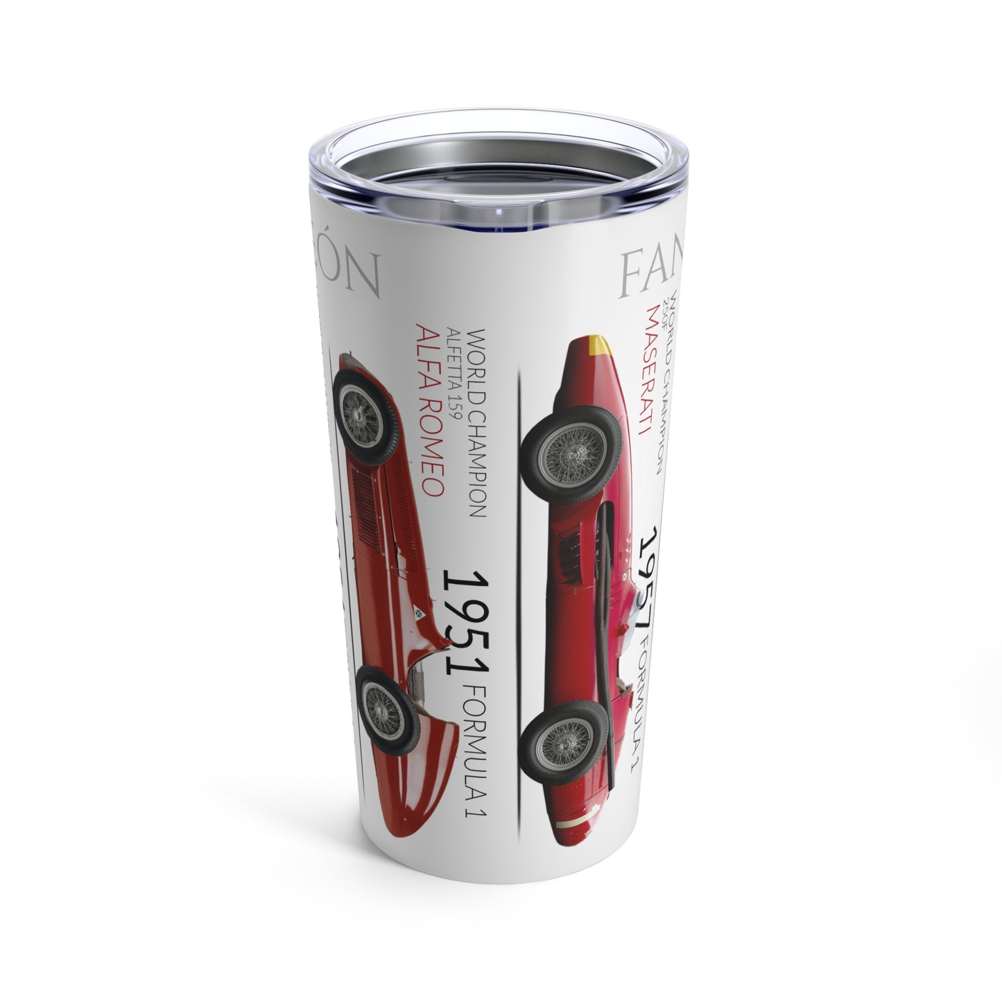 F1 Legends - Fangio Penta Campeón - Copy of Tumbler 20oz