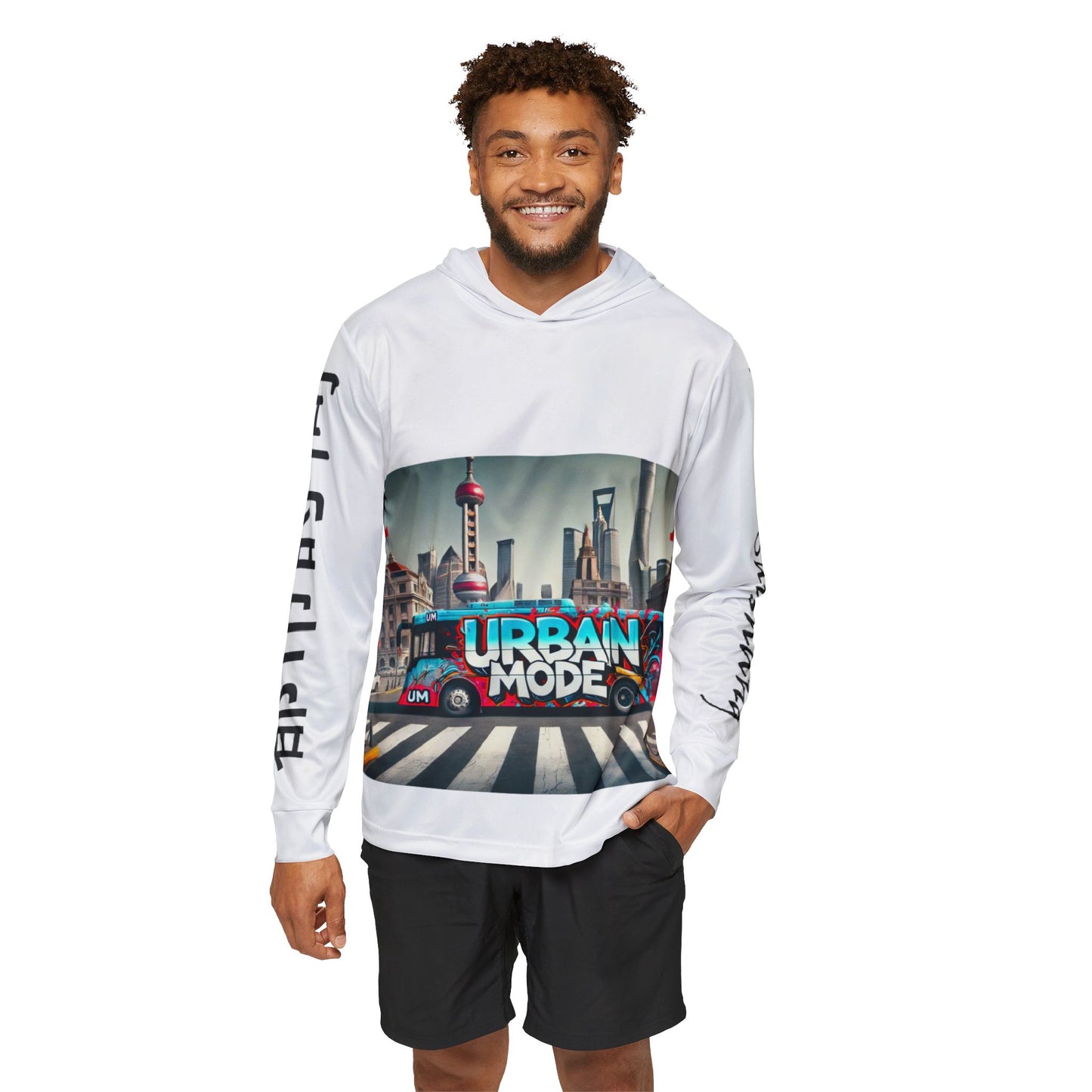 Bus - Shanghai - China - Men's Sports Warmup Hoodie (AOP)
