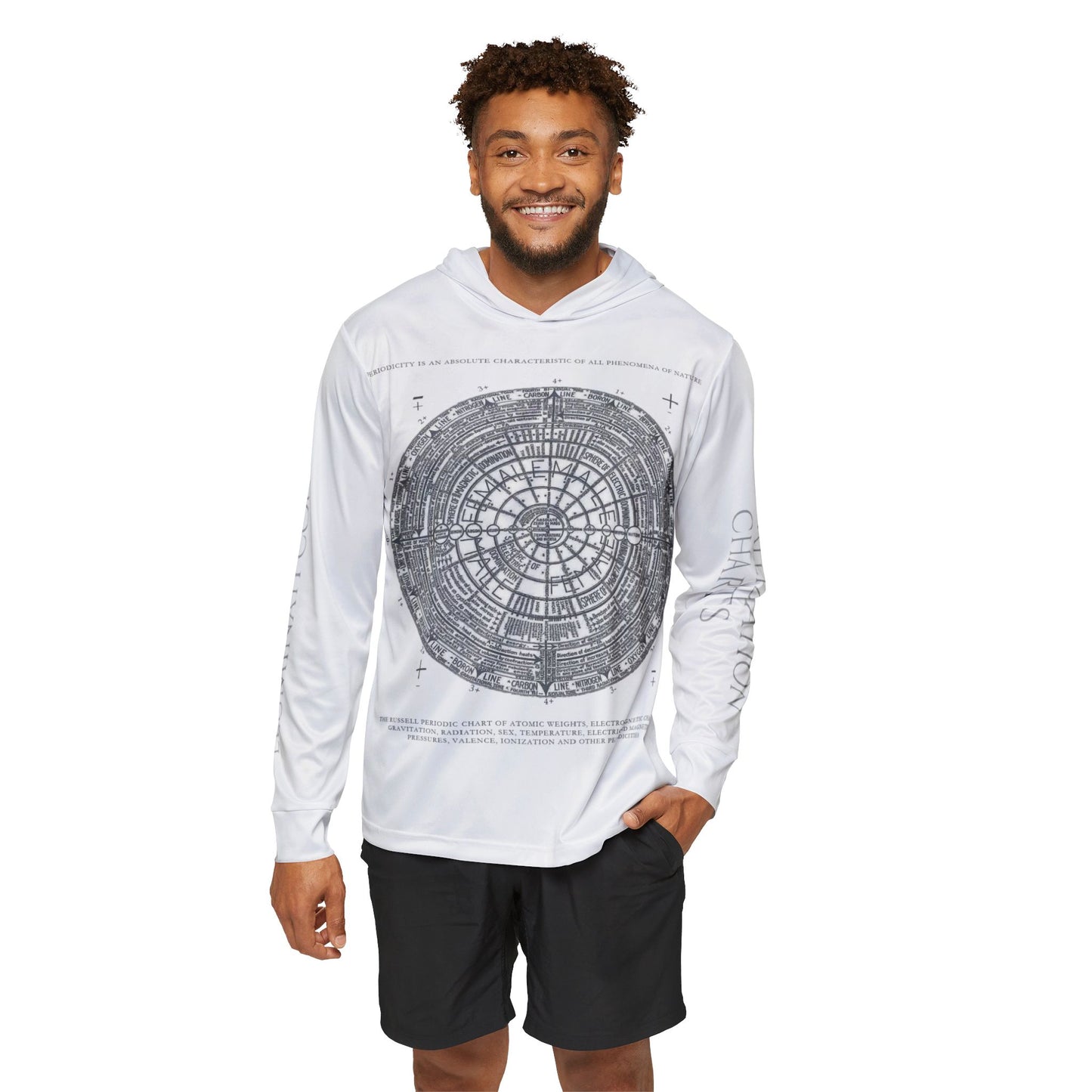 Illuminati - Periodic Chart & Crystallization - Men's Sports Warmup Hoodie  (AOP)