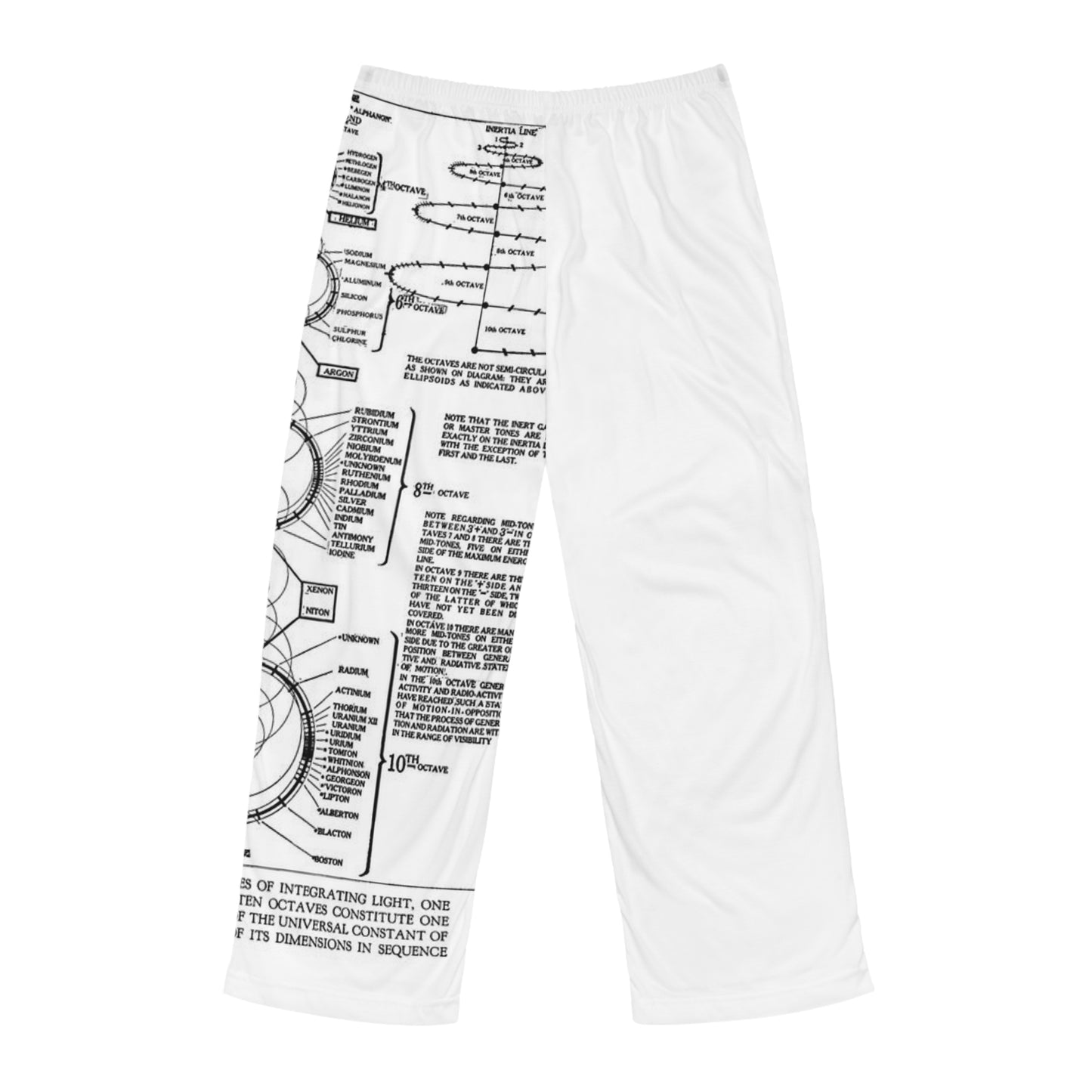 Round Periodic chart - Men's Pajama Pants (AOP)