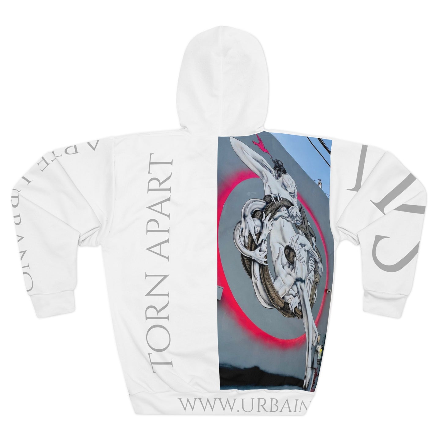 Street Art - Torn Apart - Color - Unisex Pullover Hoodie (AOP)