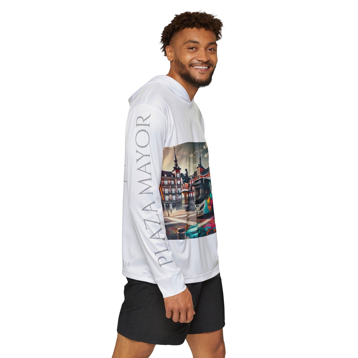 Bus - Madrid PM - Spain - Men's Sports Warmup Hoodie (AOP)