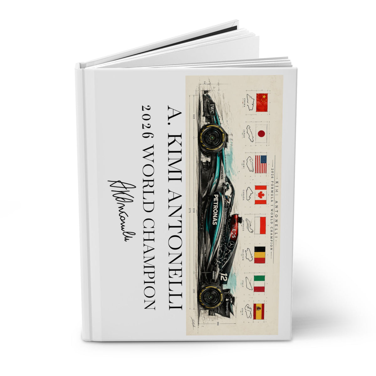 Mercedes-Benz Grand Prix Apparel Hardcover Journal