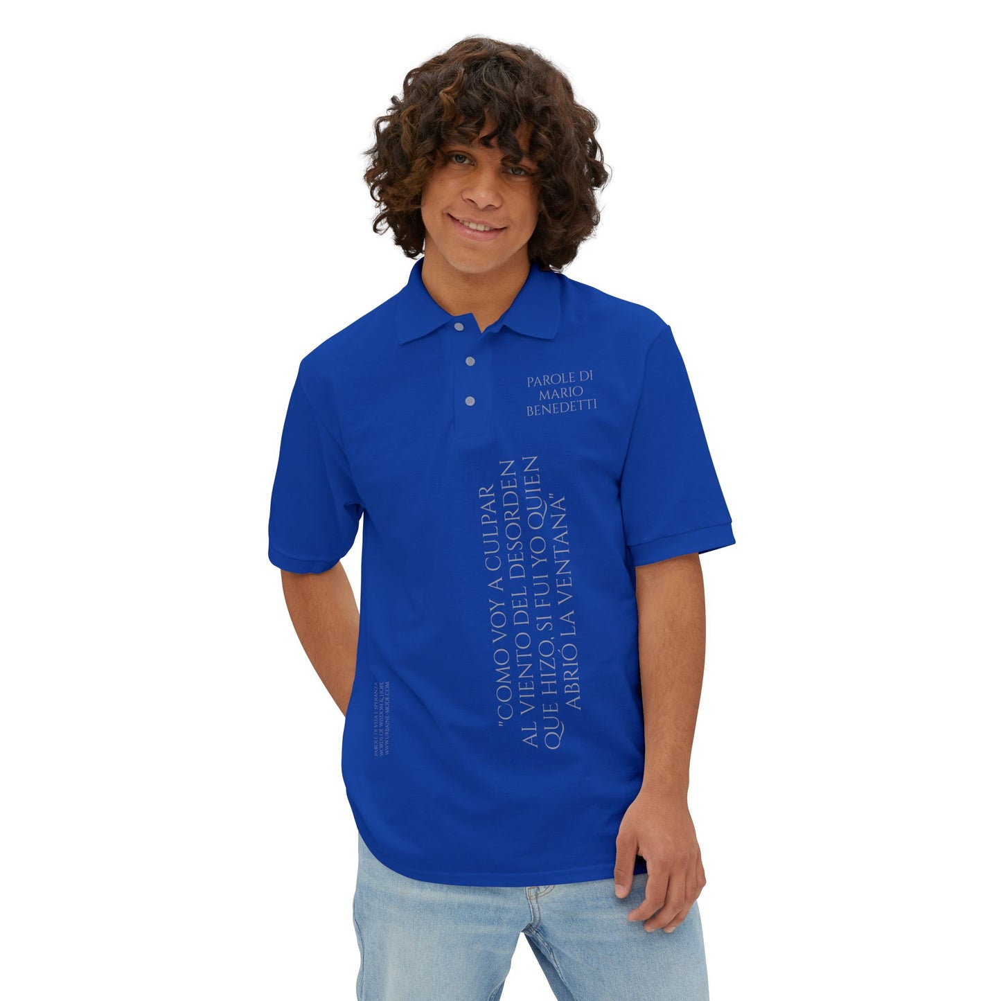 Benedetti - Como culpar el viento si yo abri la ventana - Men's Piqué Polo