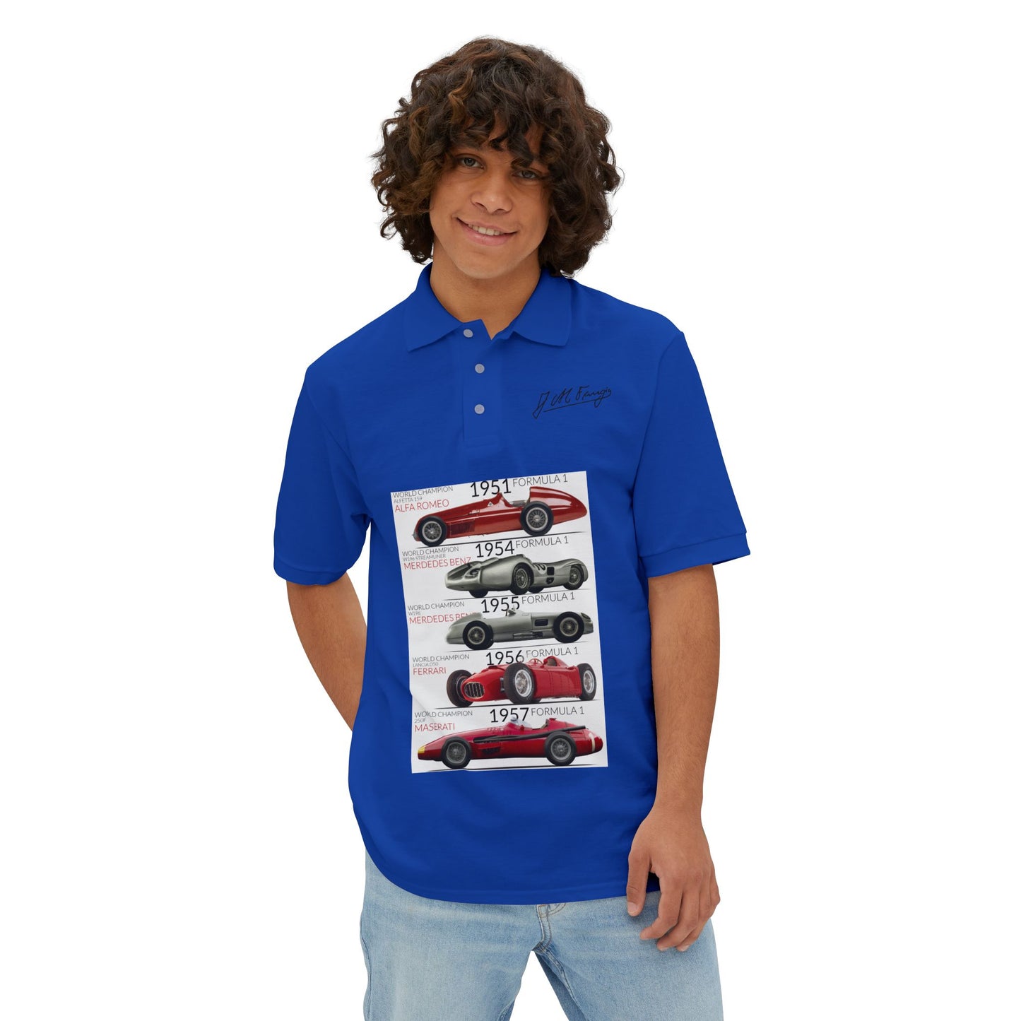 Fangio GP Penta Champion- Men's Piqué Polo