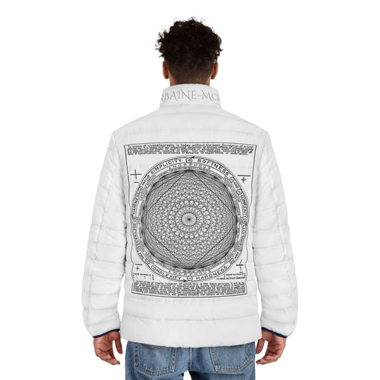 Illuminati - Crystallization Back - Men's Puffer Jacket (AOP)