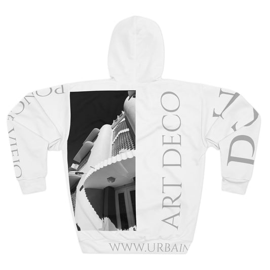 Arquitecture - PSE - PR - Art Deco - Ponce PR - B&W - Unisex Pullover Hoodie (AOP)