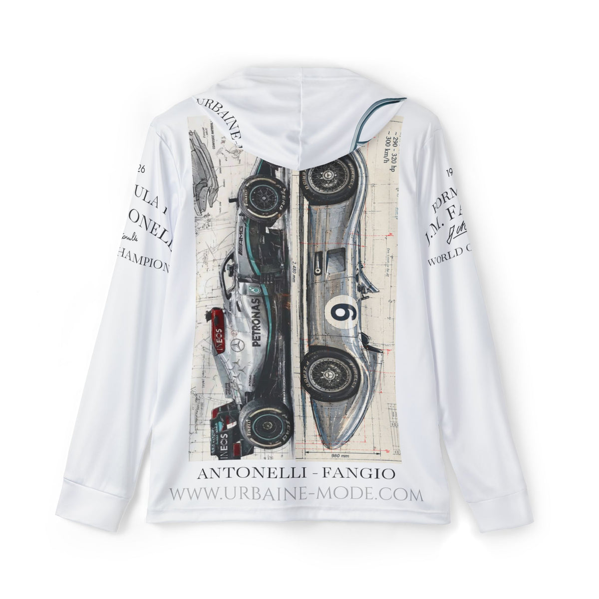 Mercedes Benz - World Championship - 72 Year Homage - v2 Men's Sports Warmup Hoodie (AOP)