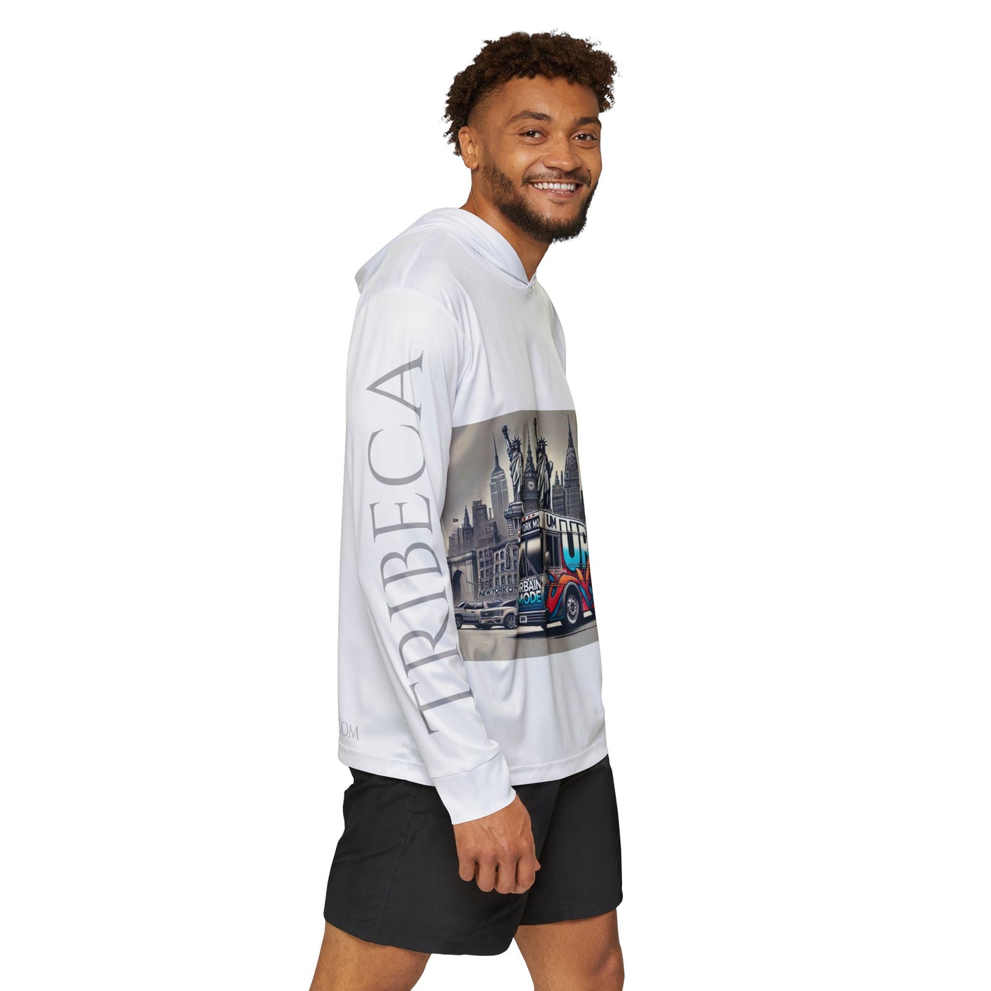 Bus - NYC - USA - Men's Sports Warmup Hoodie (AOP)