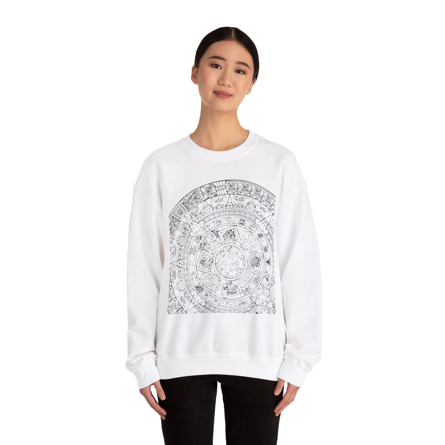 Aztec Calendar - Unisex Heavy Blend™ Crewneck Sweatshirt