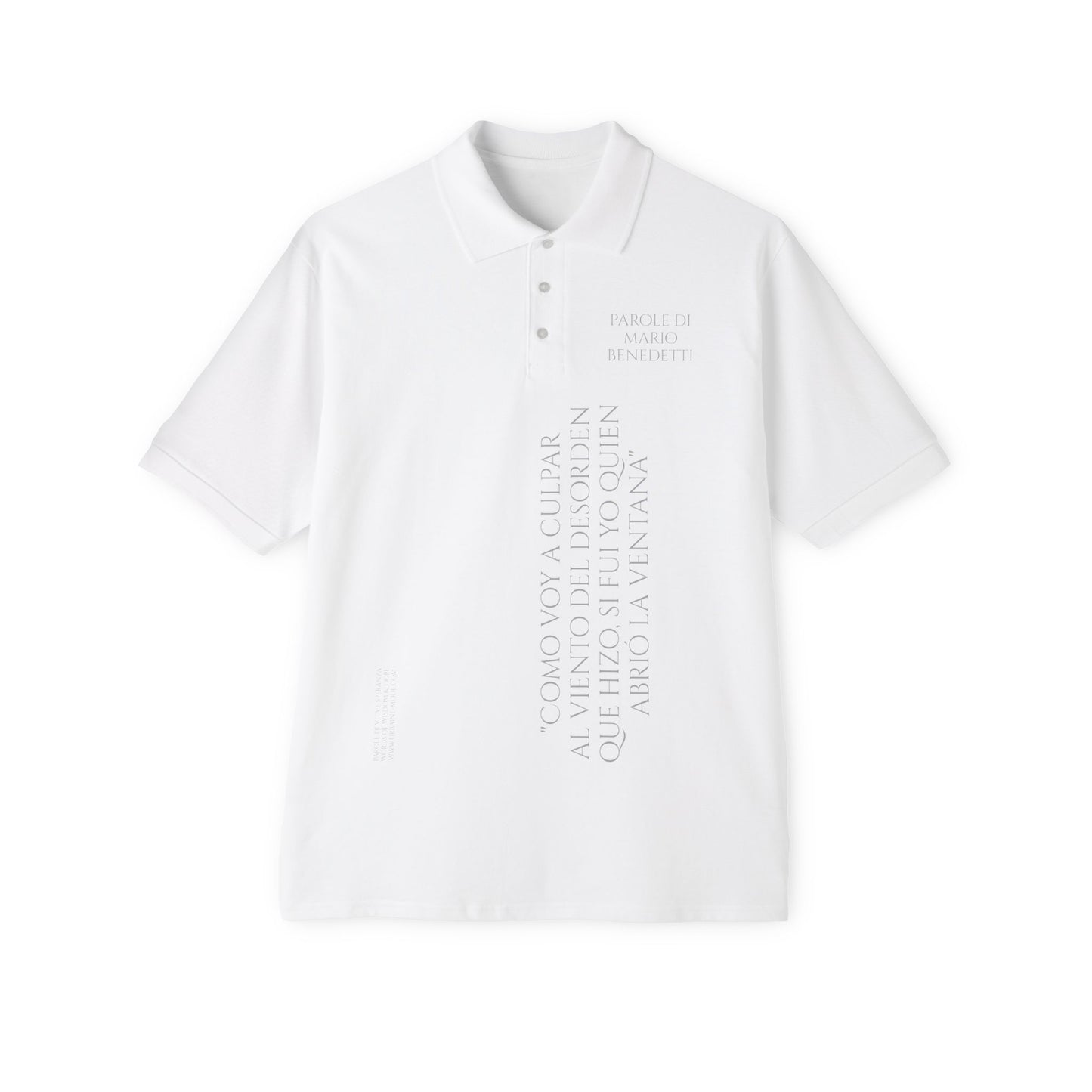 Benedetti - Como culpar el viento si yo abri la ventana - Men's Piqué Polo