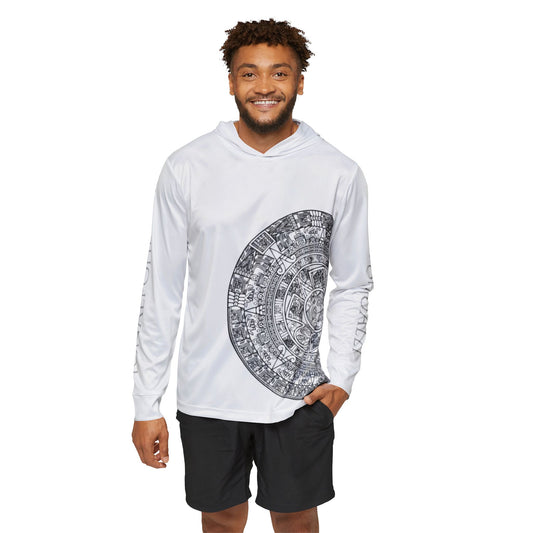 Pre Colum - Aztec Calendar Left - Men's Sports Warmup Hoodie (AOP)