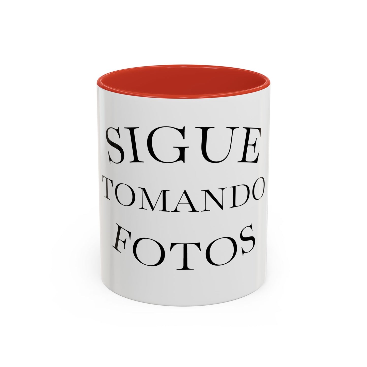 Sigue Tomando Fotos Mug — Spanish Photography Lover Coffee Cup (11/15 oz)