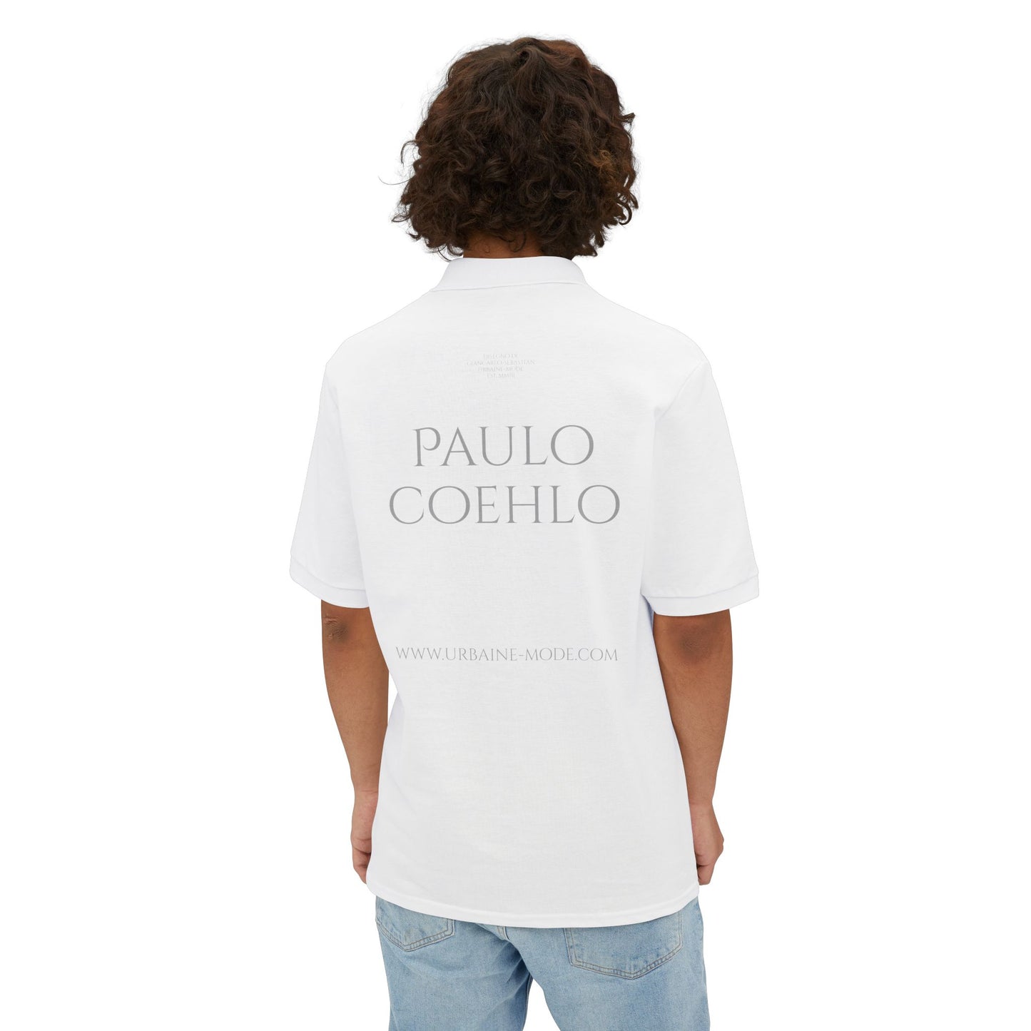 Paulo Coehlo - Universo conspiro pra chegar a voce - Men's Piqué Polo