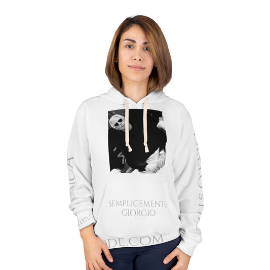 Legends - Simply Giorgio - B&W - Front - Unisex Pullover Hoodie (AOP)