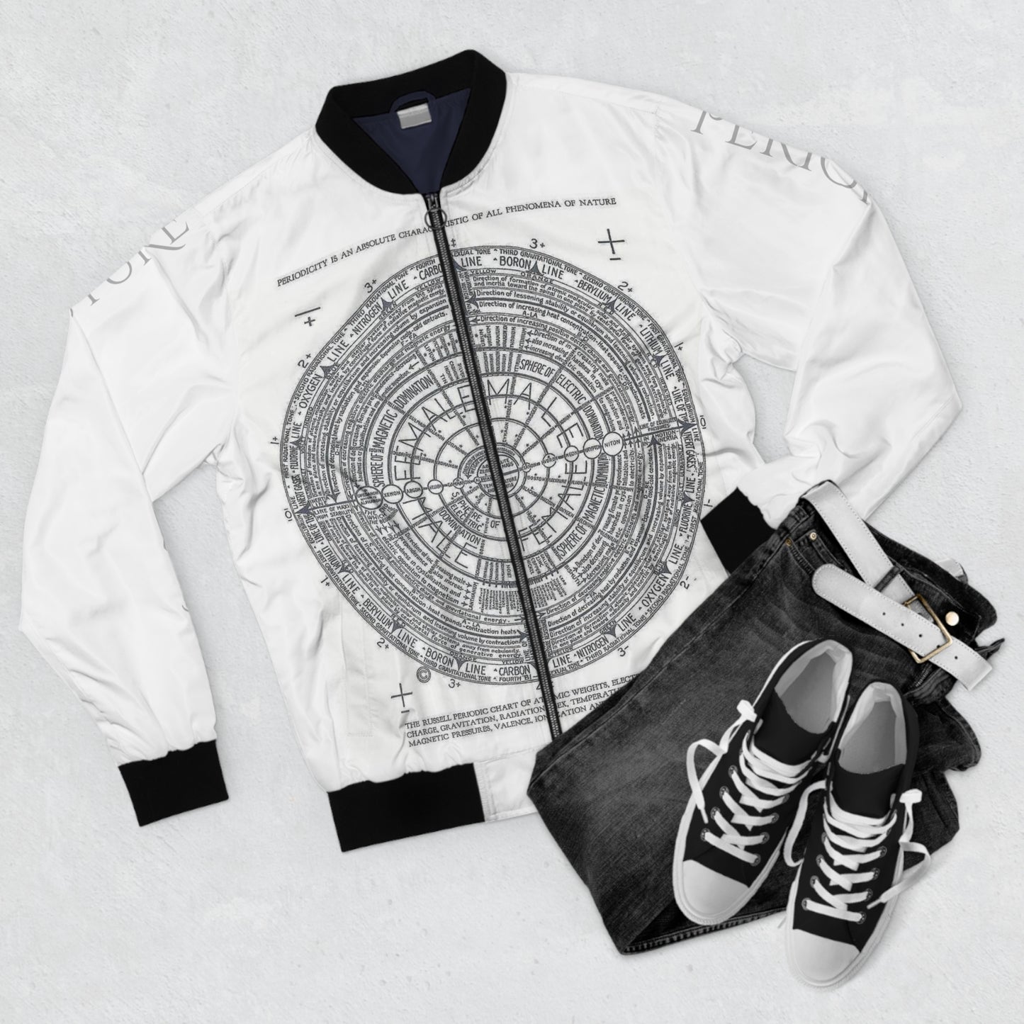 Illuminati - Periodic Chart - Front - Men's Bomber Jacket (AOP)