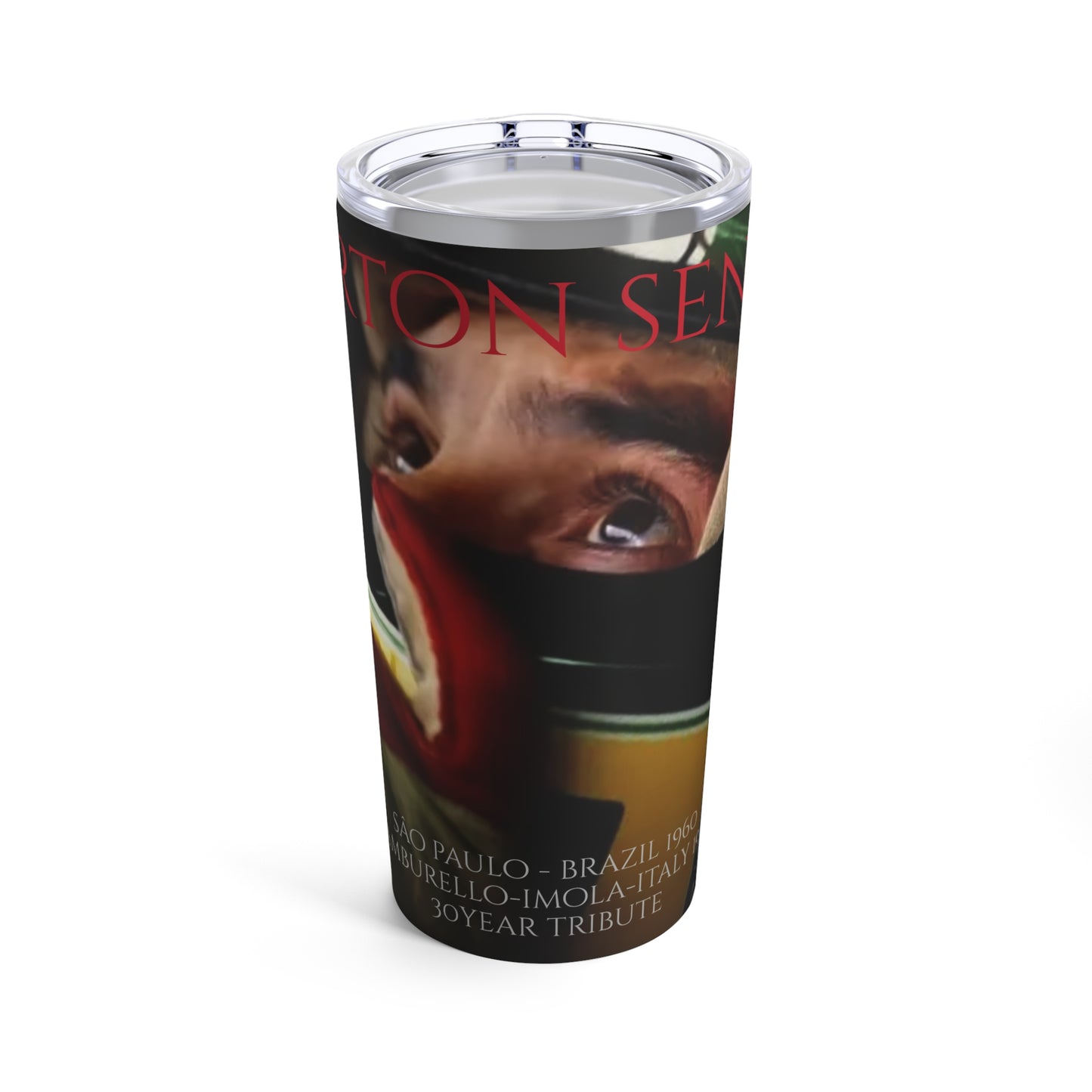 F1 Legends - Ayrton Senna  - 30 year Tribute - Tumbler 20oz