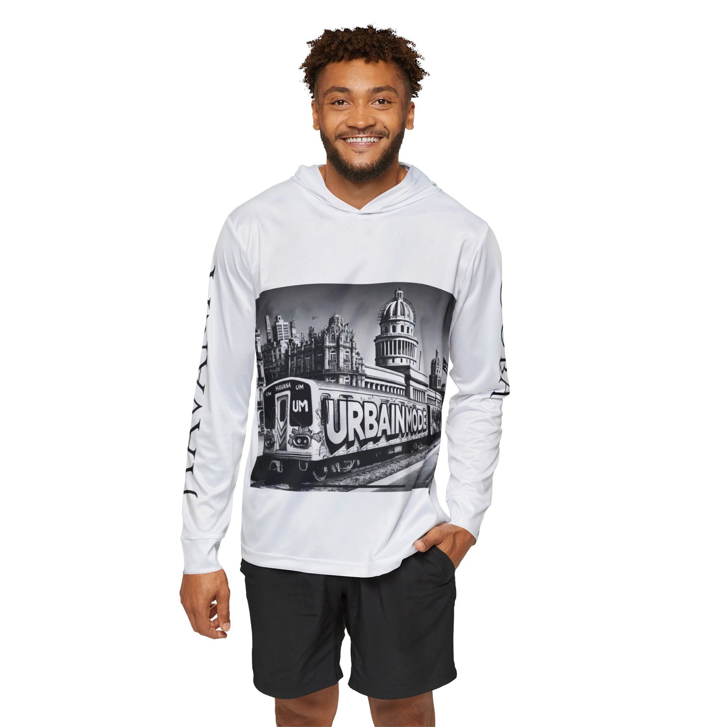 Metro - Havana - Cuba - Men's Sports Warmup Hoodie (AOP)