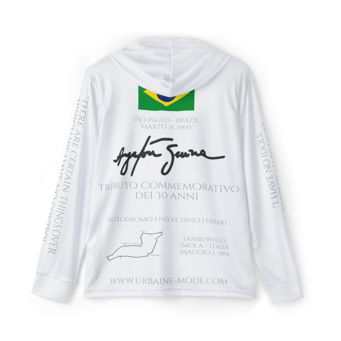 Ayrton Senna - 30 year Tribute - Men's Sports Warmup Hoodie (AOP)