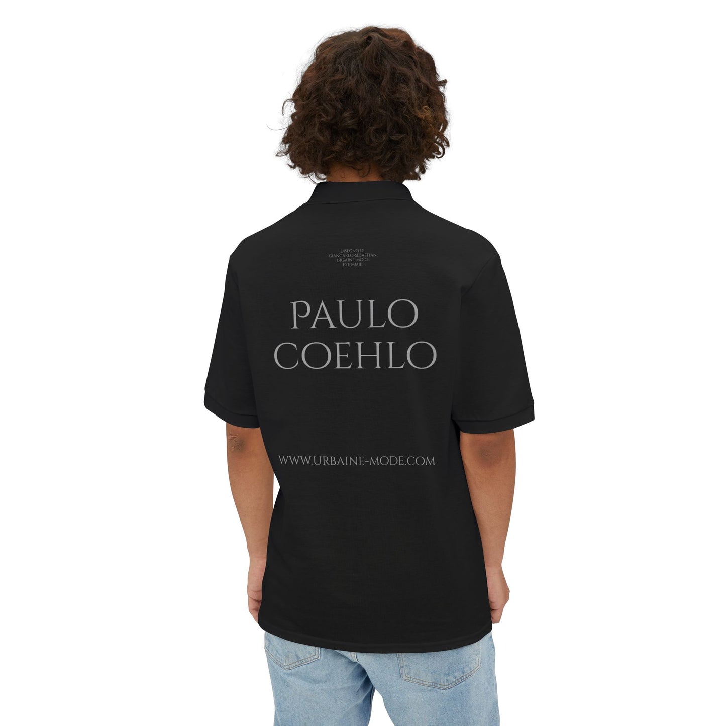 Paulo Coehlo - Universo conspiro pra chegar a voce - Men's Piqué Polo