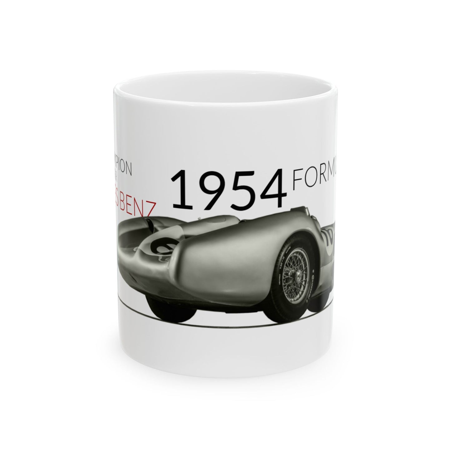 F1 GP Legends 1954 Fangio Mercedes Benz Ceramic Mug, (11oz, 15oz)