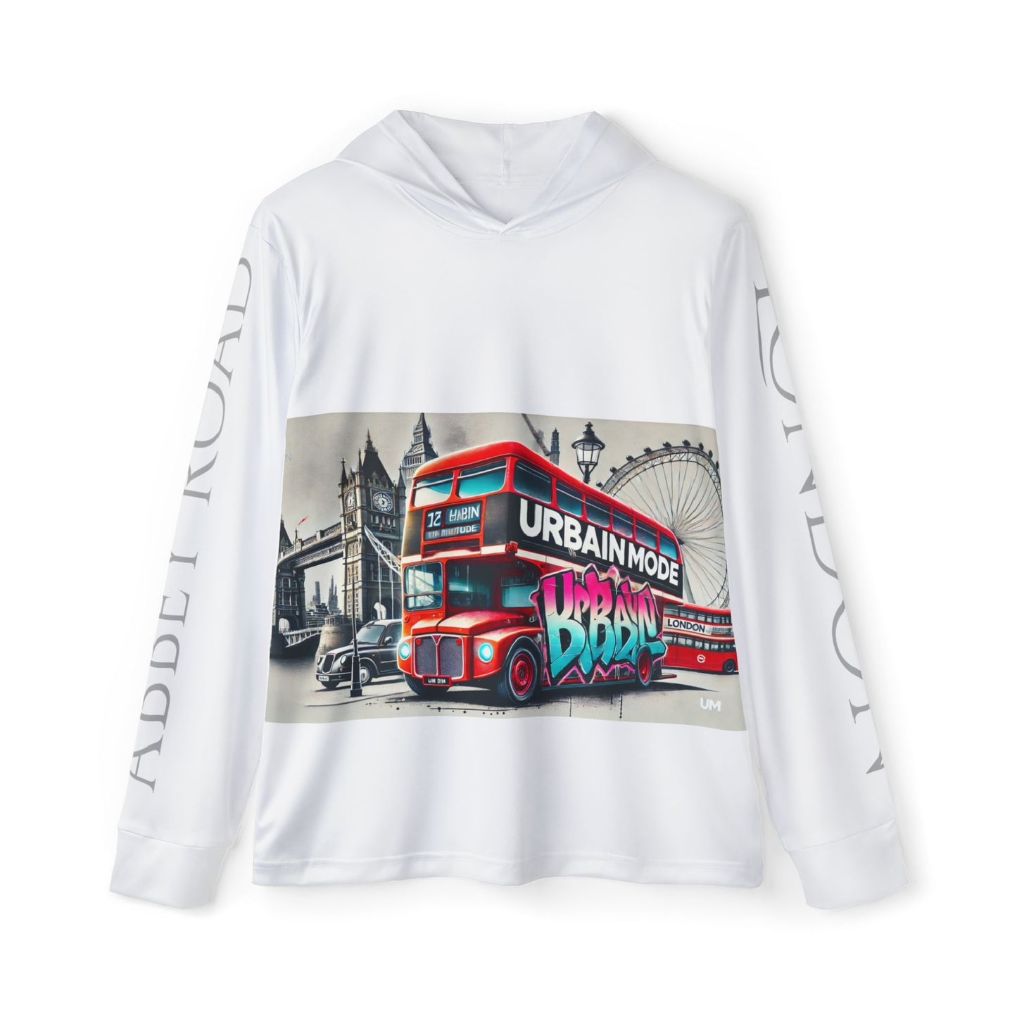 Bus - London - UK - Men's Sports Warmup Hoodie (AOP)