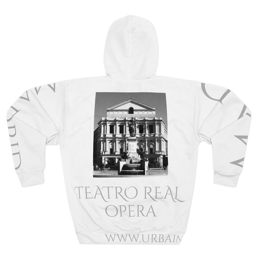 Arquitecture - MAD - Spain - Teatro Real Opera Madrid - B&W - Unisex Pullover Hoodie (AOP)