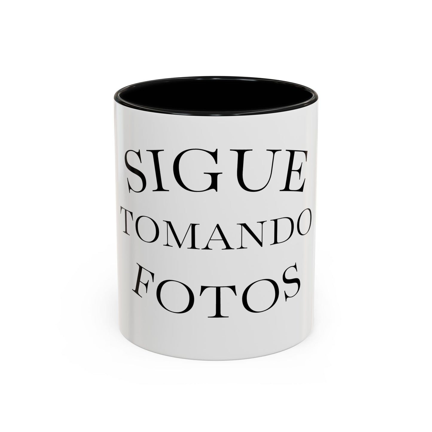 Sigue Tomando Fotos Mug — Spanish Photography Lover Coffee Cup (11/15 oz)