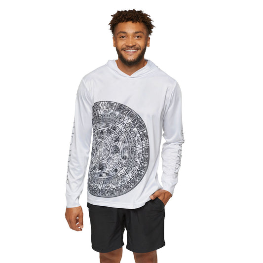 Pre Colum - Aztec Calendar FR - Men's Sports Warmup Hoodie (AOP)