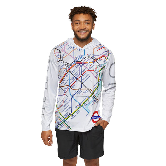 Metro Map - London - UK - Men's Sports Warmup Hoodie (AOP)