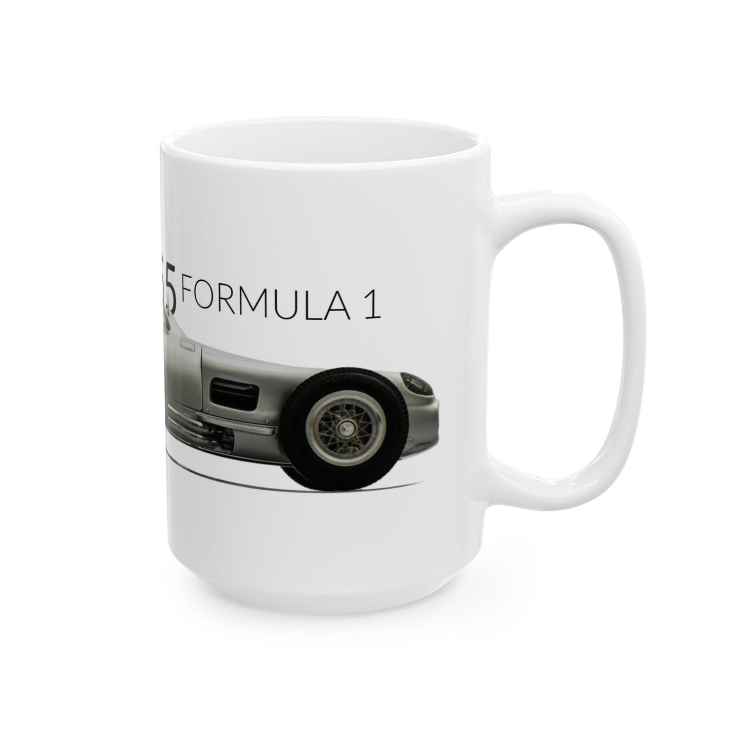 F1 GP Legends 1955 Fangio Mercedes Benz Ceramic Mug, (11oz, 15oz)