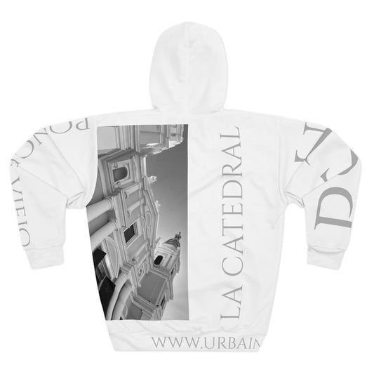 Arquitecture - PSE - PR - Catedral Ponce PR - B&W - Unisex Pullover Hoodie (AOP)