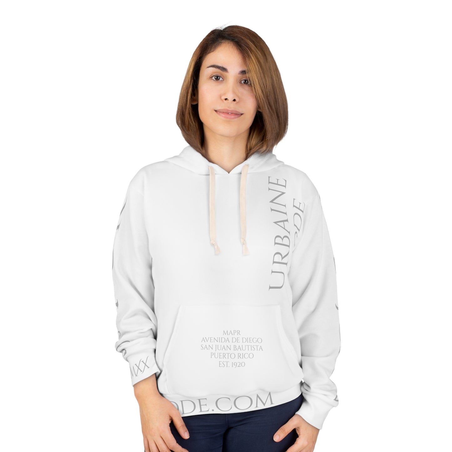 Arquitecture - SJU - PR - Museo de Arte - B&W - Unisex Pullover Hoodie (AOP)