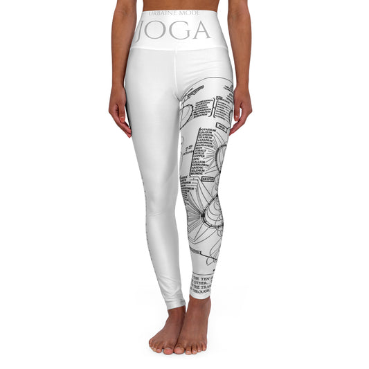 Illuminati - Universal Constant Energy - High Waisted Yoga Leggings (AOP)