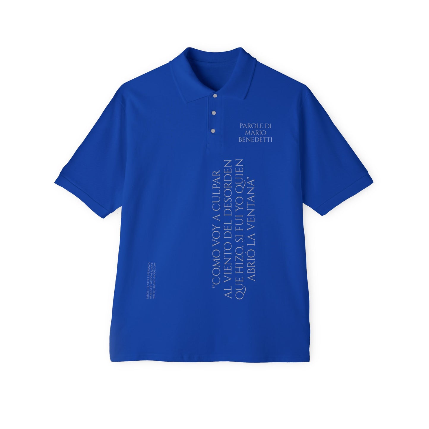 Benedetti - Como culpar el viento si yo abri la ventana - Men's Piqué Polo