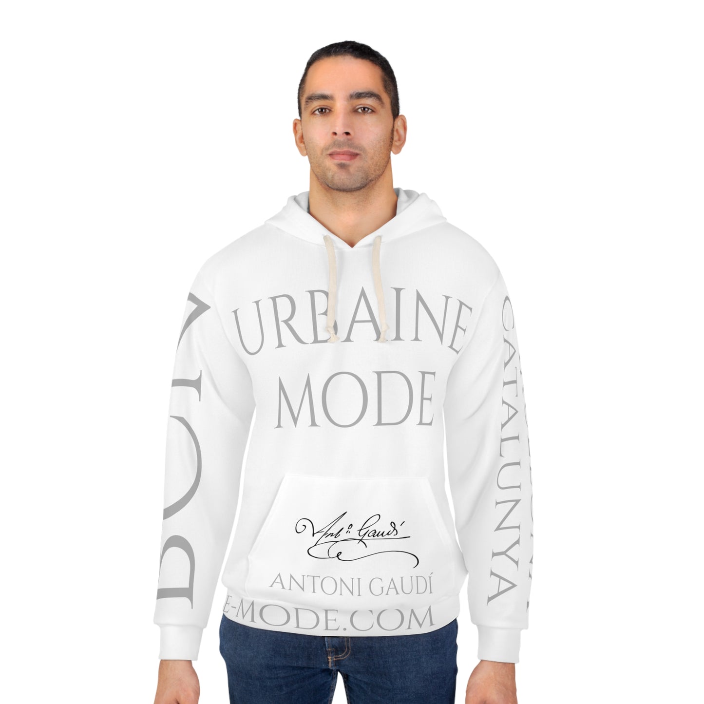 Arquitecture - BCN - Spain - Sagrada Familia 1 - B&W - Unisex Pullover Hoodie (AOP)