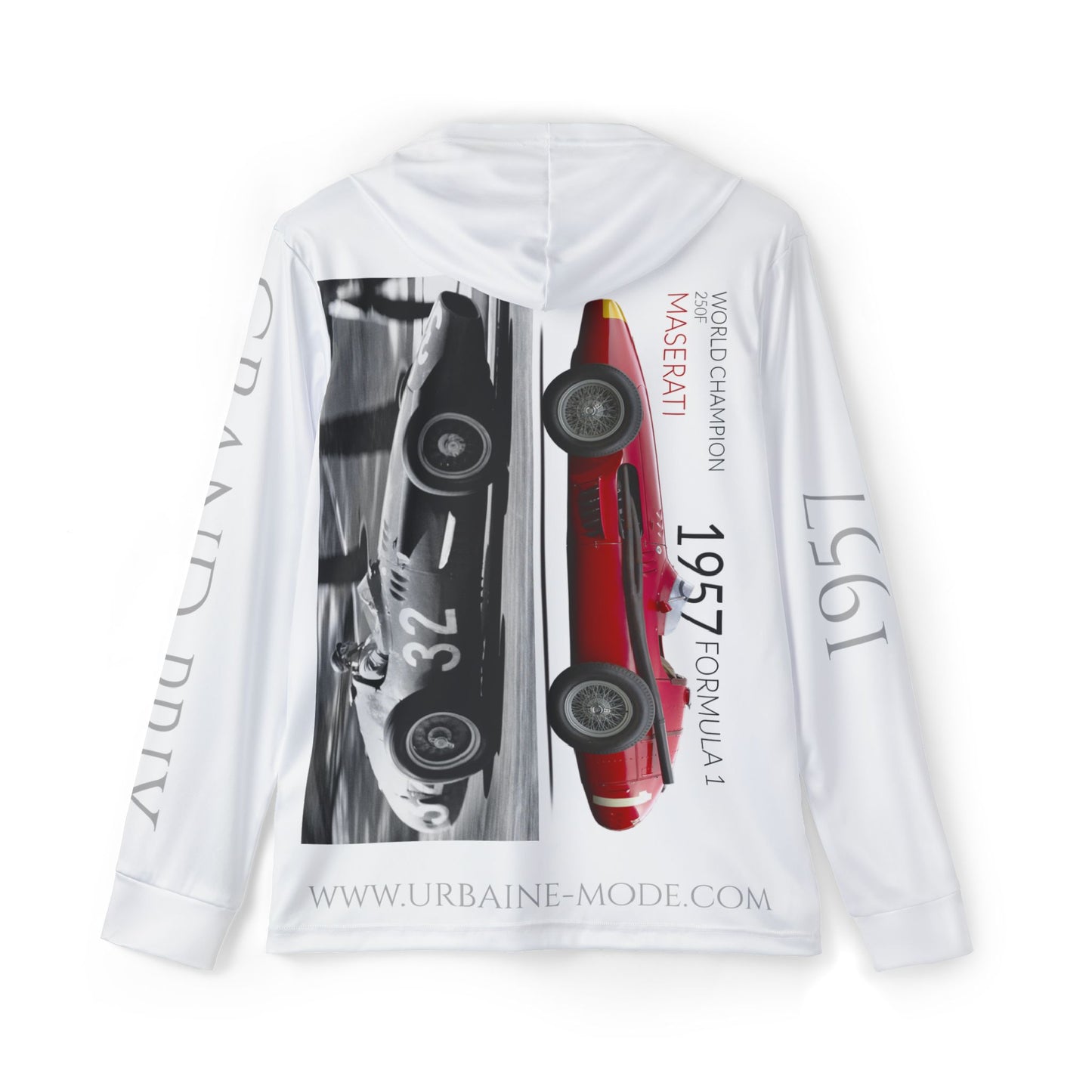 Legend GP - 1957 Fangio - Maserati - Monaco - Monte Carlo - Men's Sports Warmup Hoodie (AOP)