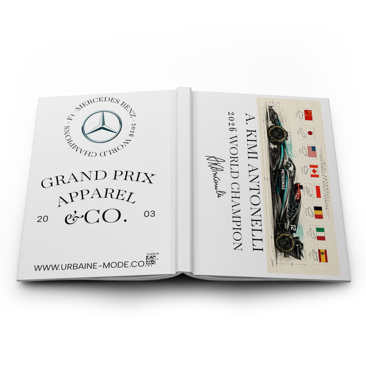 Mercedes-Benz Grand Prix Apparel Hardcover Journal