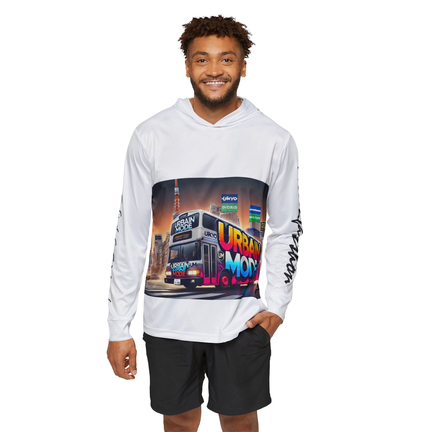 Bus - Tokyo - Japan - Men's Sports Warmup Hoodie (AOP)