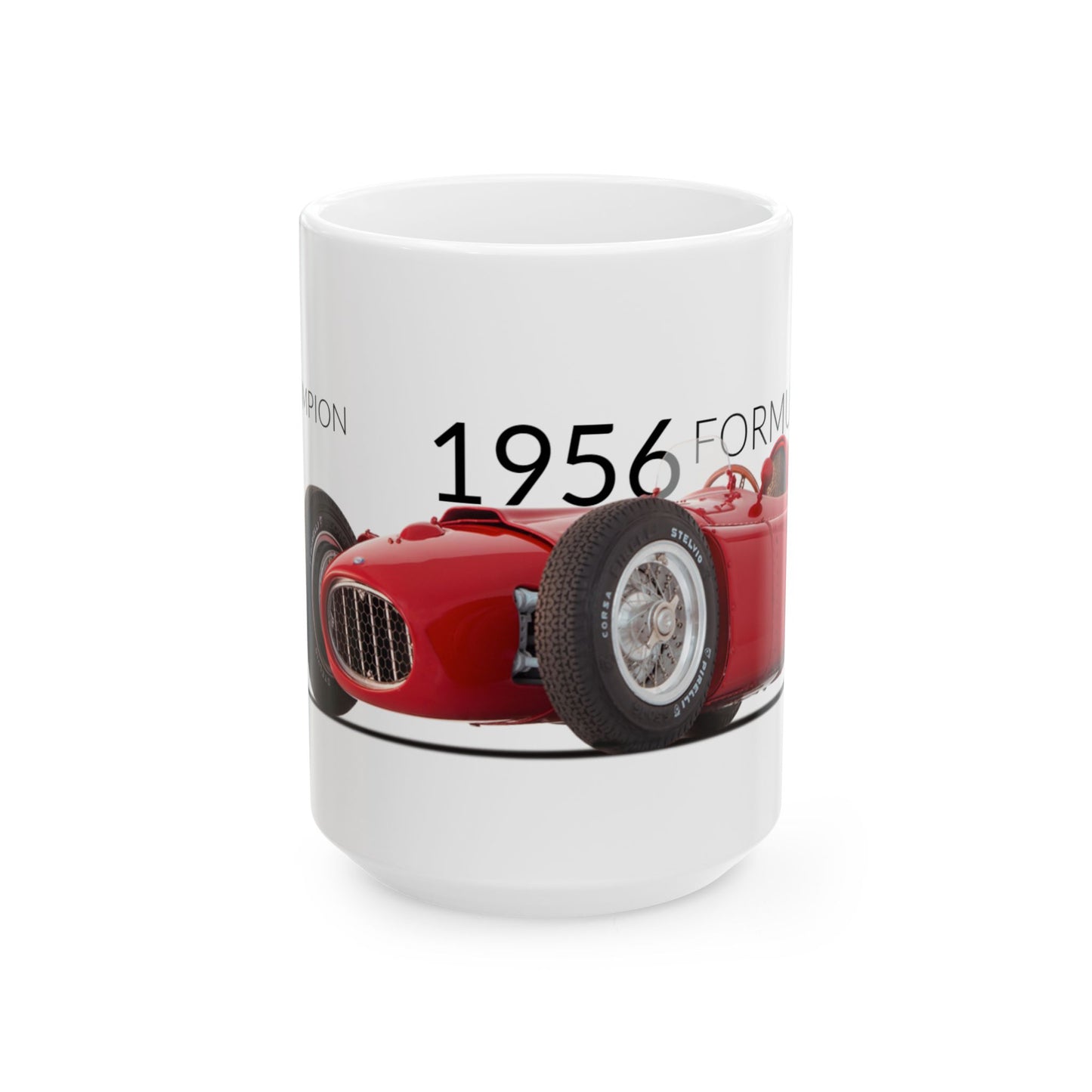 F1 GP Legends 1956 Fangio Ferrari-Lancia Ceramic Mug, (11oz, 15oz)